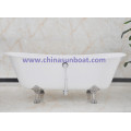 Cast Iron Bathtub Independent Enamel Bathtub European Classical Double Deepening Enamel Bathtub